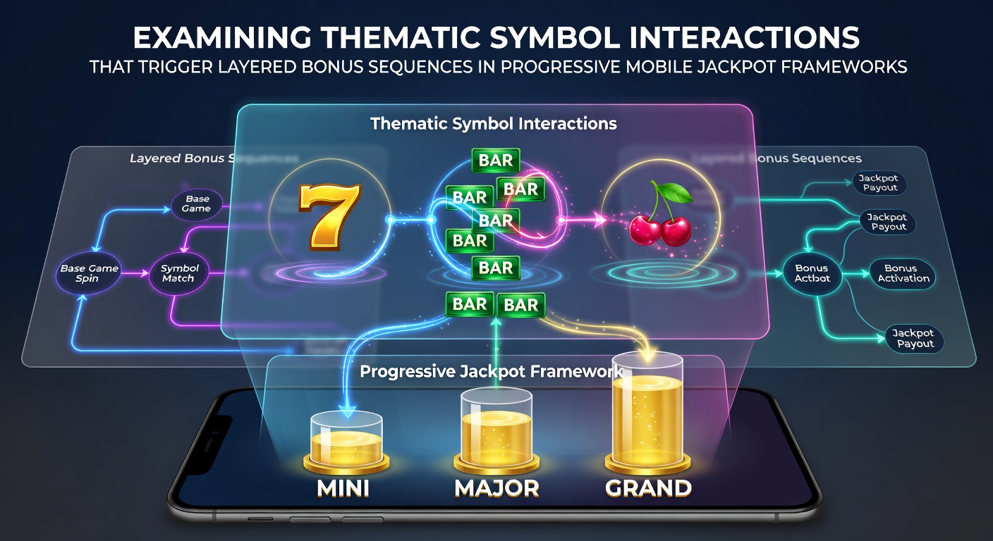 Mobile slot screen showing thematic symbols like ancient relics and glowing orbs interacting to unlock layered bonus rounds in a progressive jackpot game