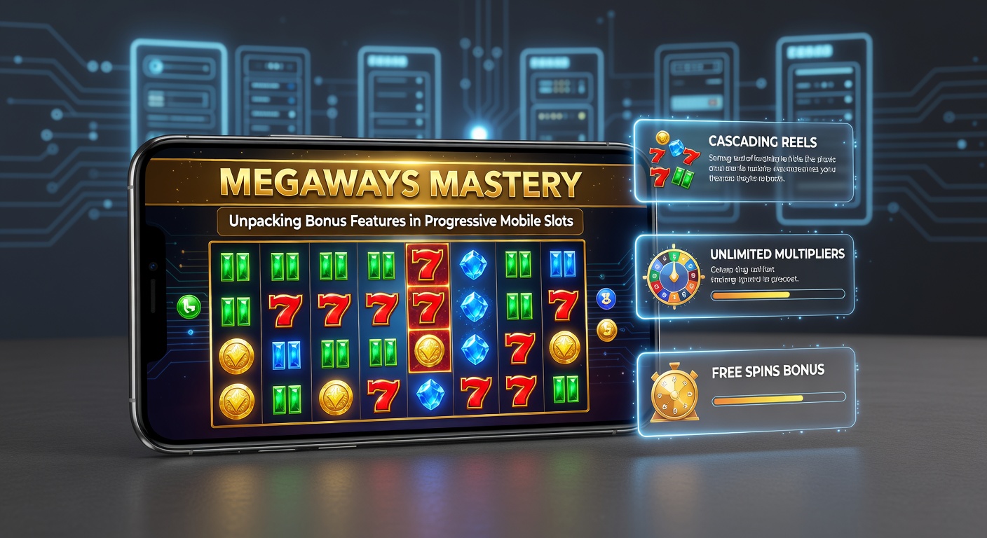 Vibrant screenshot of a Megaways slot game interface showing dynamic reels and escalating bonus multipliers on a mobile screen