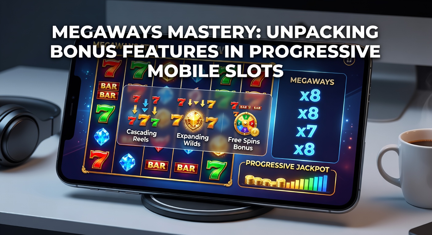 Close-up of a progressive jackpot meter exploding with bonus symbols and cascading reels on a smartphone display during a high-stakes Megaways spin