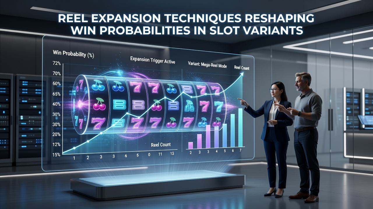 Chart illustrating probability shifts during reel expansion phases with before-and-after win rate comparisons