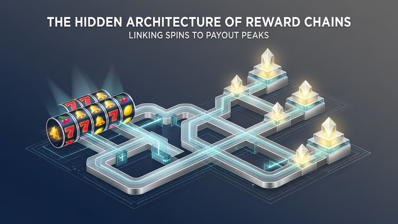 Diagram illustrating interconnected reward pathways in slot machine architecture