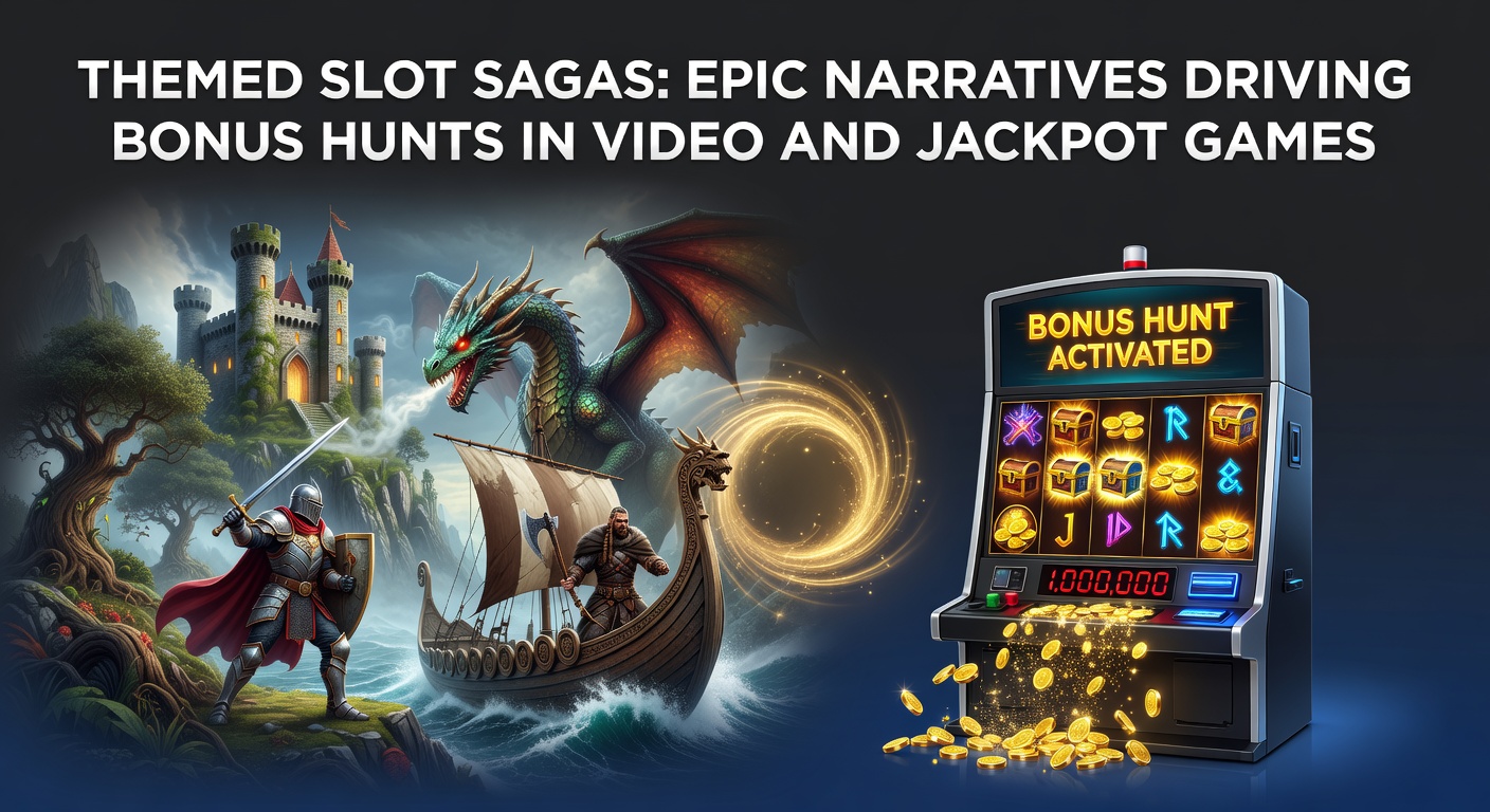 Vibrant screenshot of a themed slot game featuring an adventurous saga with bonus hunt elements, symbols cascading into epic narratives on reels filled with mythical characters and treasure hunts